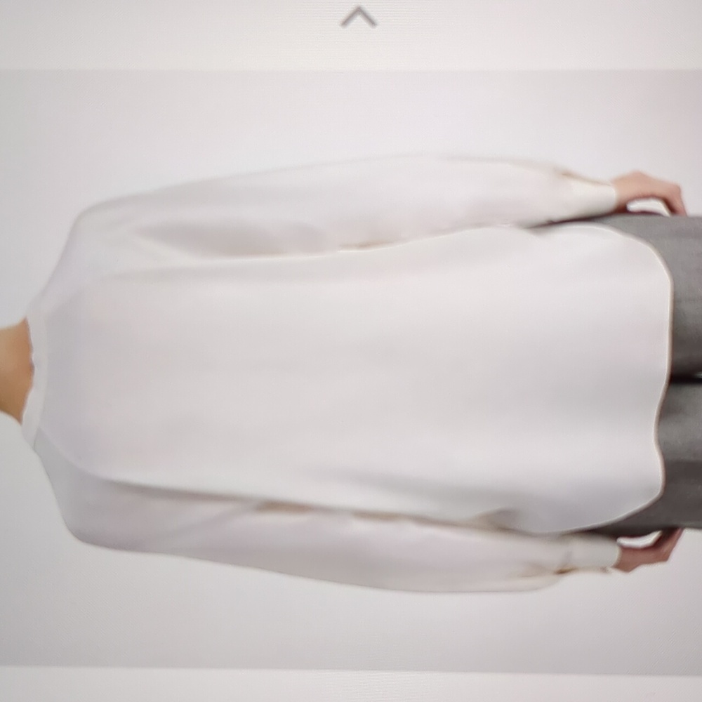 Vince Silk Banded Collar Oversized Blouse Size Small - Picture 3 of 14